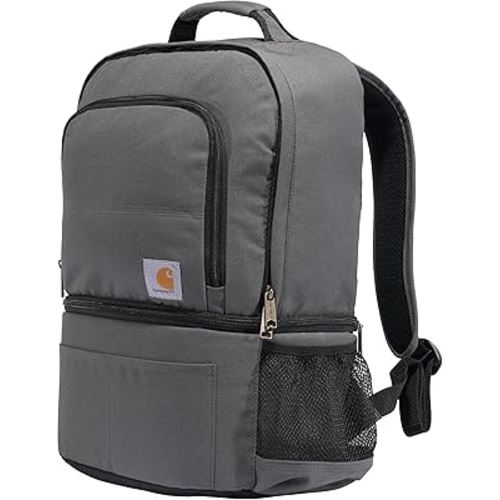 Carhartt Insulated 24 Can Two Compartment Cooler Backpack, Backpack with Fully-Insulated Cooler Base