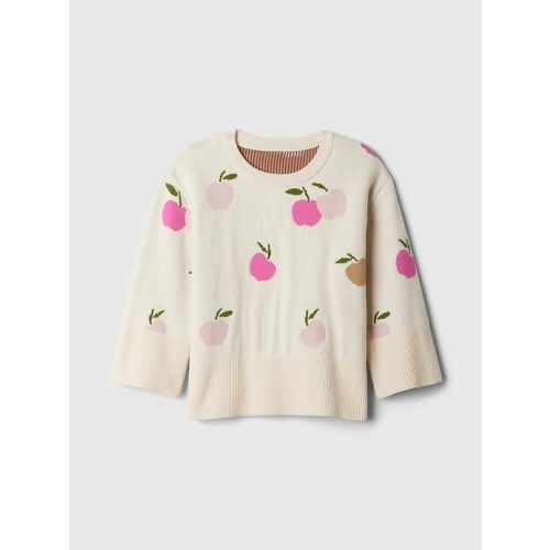 babyGap 24/7 Split-Hem Sweater in apple blossom pink, size: 12-18 M