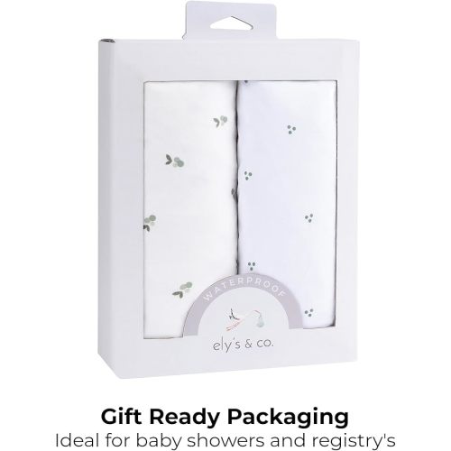 Ely's & Co. Patent Pending Waterproof Bassinet Sheets (Sage)