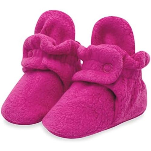 Zutano Unisex Fleece Baby Booties, Two Snap Closure, Newborn to 24 Months