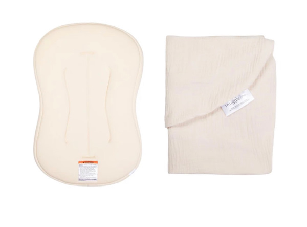Lounger Curve + Muslin Cover Set | Natural