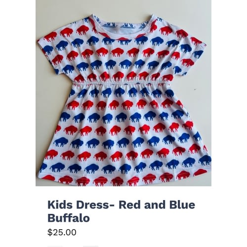 Kids Dress- Red and Blue Buffalo | Totally Buffalo Store & More