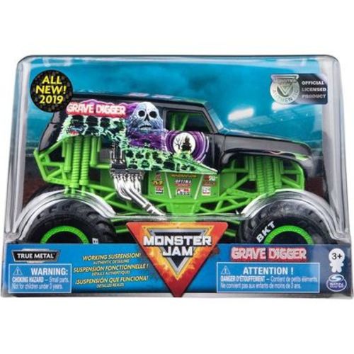 Monster Jam Official Grave Digger Monster Truck, Die-Cast Vehicle, 1:24 Scale