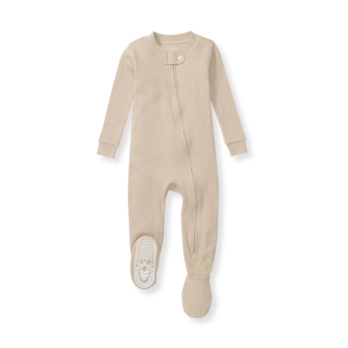 Solid Rib Organic Cotton Sleeper Hummus