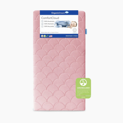 Organic Dream ComfortCloud 2-Stage Crib Mattress - Pink