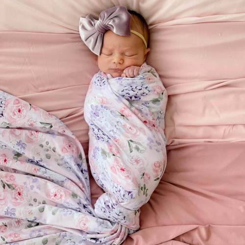 Henlee's Hydrangea Oversized Swaddle Blanket
