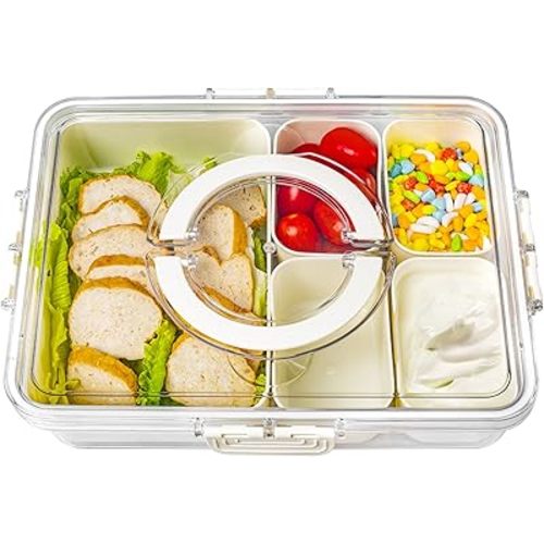 Charcuterie Container for Portable Snack Platter (1 large pc/4 small pcs)