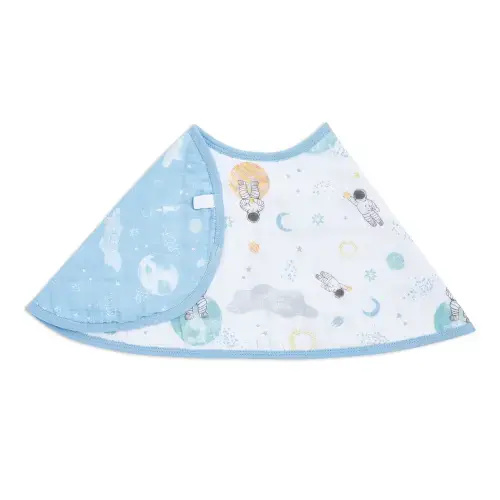 Space Print Cotton Muslin Burpy Bib | aden + anais