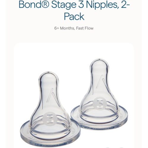 Bond® Bottle Nipples, 2-Pack | Munchkin