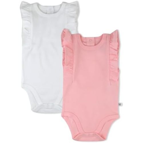 Sleeveless Bodysuits One-piece 100% Organic Cotton for Baby Boys, Girls, Unisex