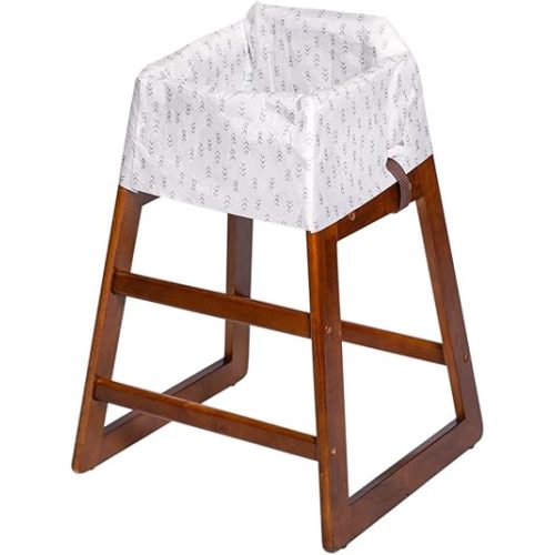 J.L. Childress Healthy Habits Disposable Restaurant High Chair Covers - 12 Count - Individually Wrapped Baby Seat Covers - Covers All Surfaces - Stars/Hearts/Arrows