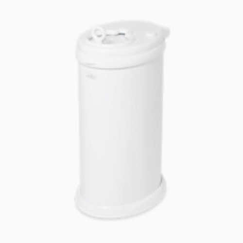 Ubbi Steel Diaper Pail, Odor Locking, No Special Bag Required, Award-Winning, Registry Must-Have, White
