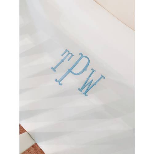 Personalized, Embroidered, Monogram Fitted Crib/Toddler Sheet, Nursery Decor, Unisex Crib Sheet