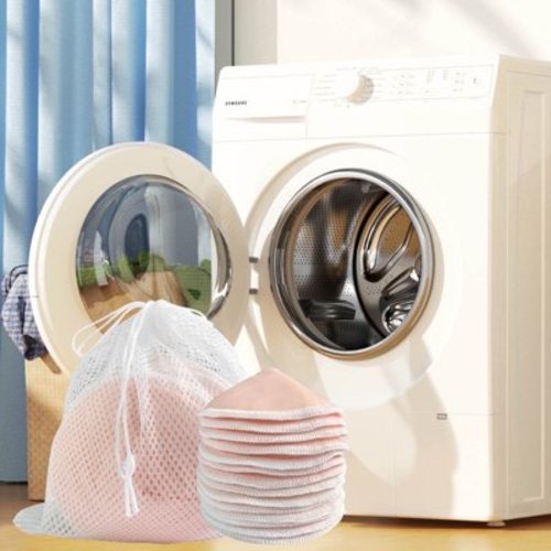 Nurture & Protect Bamboo Cotton Washable Nursing Pads with Laundry Bag, Nude, 14 Count