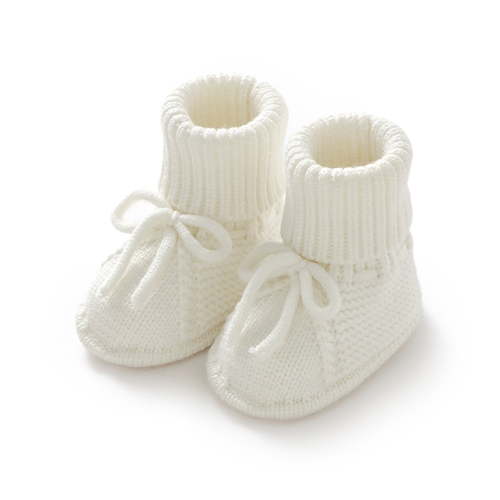 Otqutp Birthday Footwear for Toddler Girls Baby Booties Sock Shoes Hand Knitting Crochet Boy and Girl Cozy Shoes for 0 to 12 Months