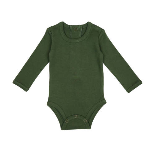 Organic Long-Sleeve Bodysuit in Forest – L'ovedbaby