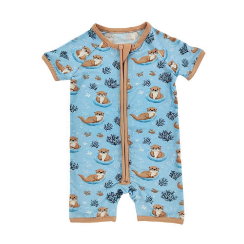 Otter Splash Bamboo Short Romper