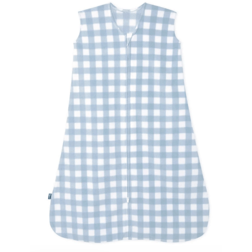 Blue Gingham Micro-Fleece Sleep Sack | Small | HALO