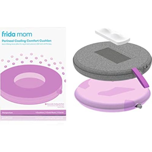 Frida Mom Donut Pillow Perineal Comfort Cushion with Cold Pack for Pain Relief, Postpartum Essentials