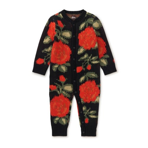 Cozy Rose Baby Romper, 6-9M