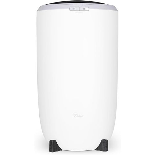 Zadro Large Hot Towel Warmer Bucket Timer Electric Towel Warmer for Bathroom Auto-Shut Off Heated Towel Warmer Spa (Large | 20L | 12" Dia. x 21" Tall, White/Black)