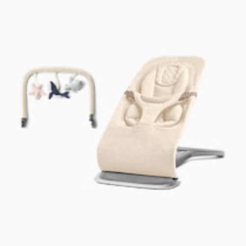 Ergobaby Evolve Bouncer & Toy Bar Bundle - Cream