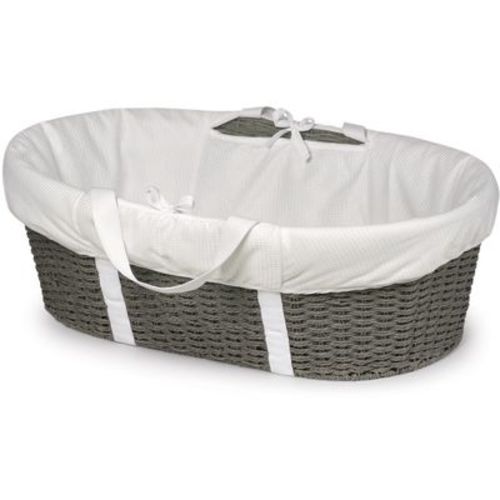 Wicker-look Woven Baby Moses Changing Basket - Natural/ecru