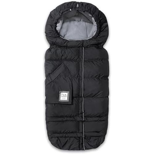 7AM Enfant Stroller Blanket 212 - Adjustable Baby Car Seat Zipped Blanket for Babies Winter, Unisex Multi Purpose Fleece Lined Warm Hooded Toddler Footmuff Water Repellent | (6M - 4T)