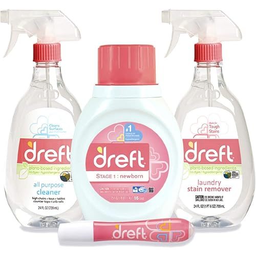 Liquid Laundry Detergent, Laundry Stain Remover, Stain Remover Pen & All Purpose Cleaner Spray