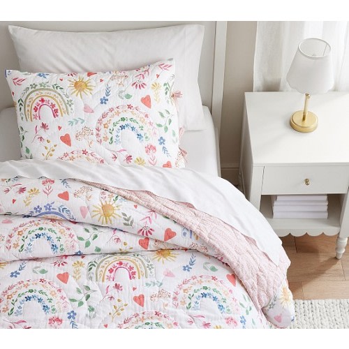 Heritage Rainbow Wholecloth Quilt & Shams | Pottery Barn Kids