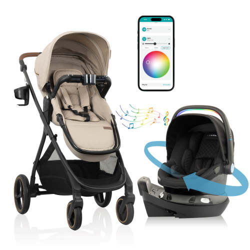 Shyft Intuiti+ Travel System featuring Revolve360 LiteMax NXT with Sen – Evenflo® Company, Inc