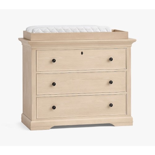 Larkin 3-Drawer Dresser & Topper Set (44w x 21d") in Standstone