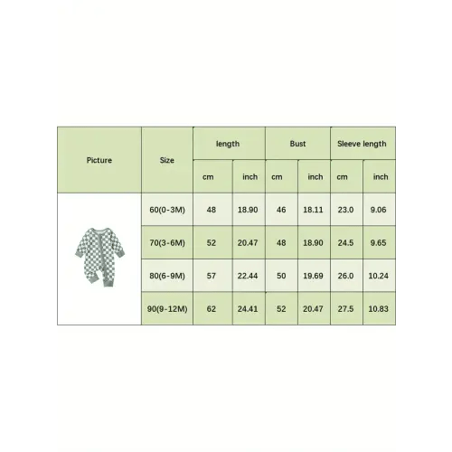 unisex checkerboard romper soft long sleeve full zip - Temu
