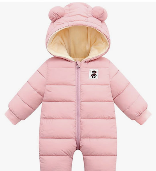 Newborn Snowsuit Baby's Romper Jumpsuit Winter Coats Warm Down Coat Cute Padded Windproof Onesie for infant girls boys