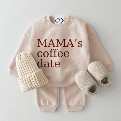 MAMA&#x27;S COFFEE DATE Baby Slogan Set