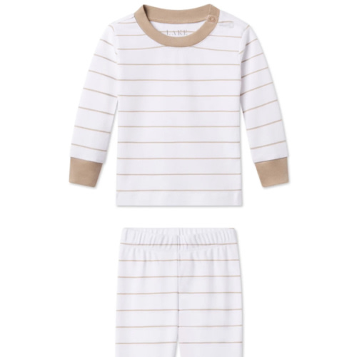 Baby Long-Long Set in Driftwood Stripe