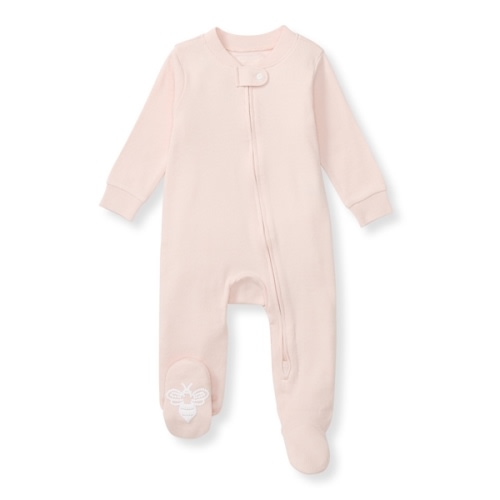 Solid Rib Organic Cotton Sleep And Play Ranunculus
