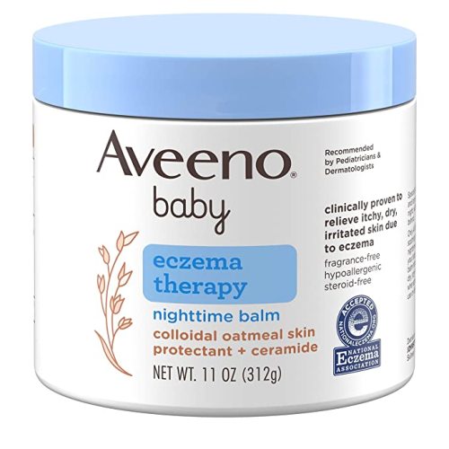 Aveeno Baby Eczema Therapy Nighttime Balm, Skin Protectant for Eczema Relief, 11oz - 11oz. single pack