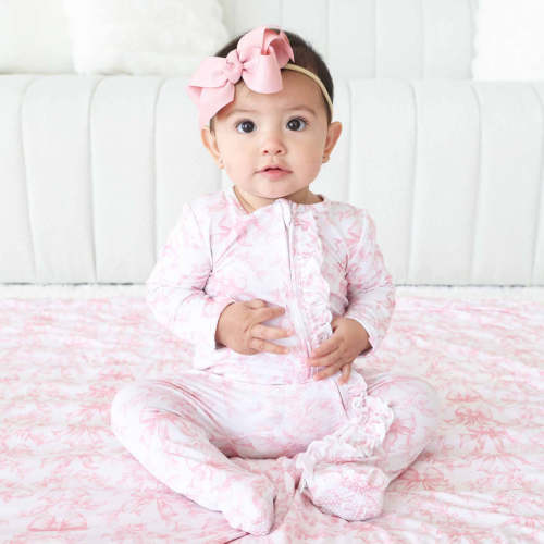 Fancy Frills Ruffle Zipper Footie