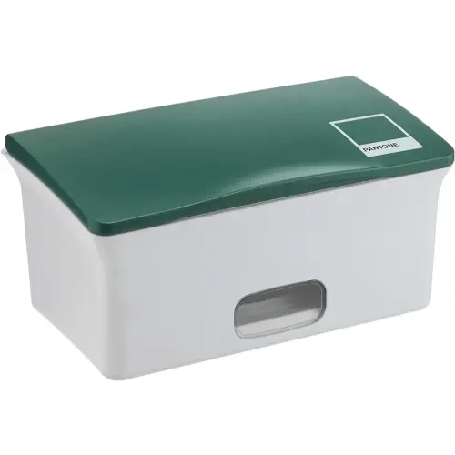 Ubbi Baby Wipes Dispenser, Baby Wipes Case, Baby Wipes Holder with Weighted Plate, Keeps Wipes Fresh and Non-Slip Rubber Feet, Pantone Green