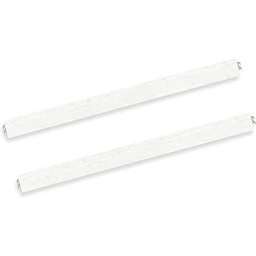 Evolur Convertible Crib Wooden Full Size Bed Rail, Weather White