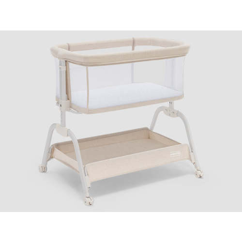 HARPPA Cuddly Sway | 3-in-1 Rocking Baby Bassinet & Bedside Sleeper for Newborns with Mattress for Reflux | Attaches to Bed, Adjustable Heights, Non-Toxic & CPSC Certified | Sturdy Frame, Portable Wheels, Tool-Free Setup, Gentle Rocking | Perfect for Newb