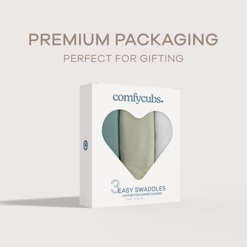 Swaddle Blankets for Baby Girl & Boy with Easy Access Zipper for Diaper Changes