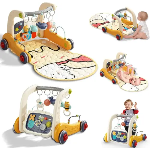 Baby Play Mat Activity Gym, Baby Kick Play Piano Gym Mats Musicial Lights, Tummy Time Toys Mat for Infant Babies Newborn Toddlers Boys Girls.