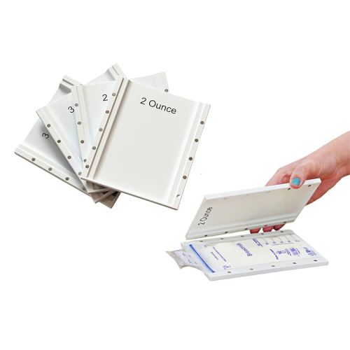 Magnetic Breastmilk Freeze Flat Trays - Breastpump Accessory to Freeze Breast Milk Storage Bags Flat (Starter Set (2-6oz), for Motif)