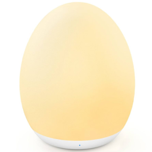 MediAcous Night Light for Kids Baby, Egg Light for Nursery, 7 Colors Changing & Stepless Dimming, Soft Silicone Touch Night Lamp with 1 Hour Timer, Rechargeable Nursery Night for Breastfeeding