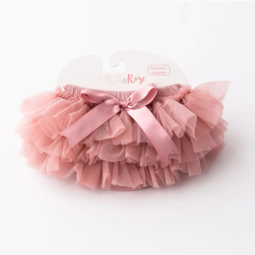 Vintage Pink Ruffle Tutu Bloomer | Mila & Rose