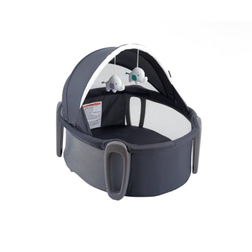 Pamo babe Portable Bassinet and Play Space Baby Dome with Toys and Canopy Travel Crib for Newborn