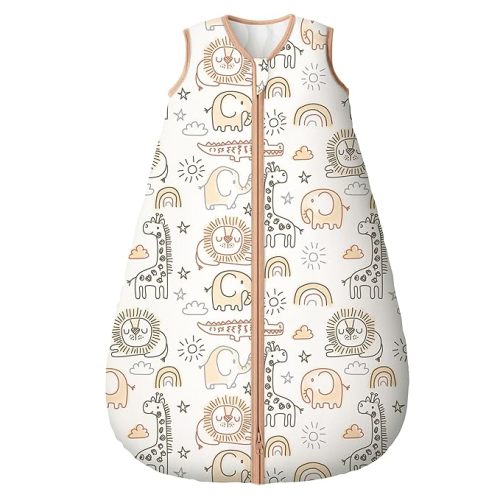 Yoofoss Baby Sleep Sack 12-18 Months, TOG 2.5 Baby Wearable Blanket with 2-Way Zipper, 100% Cotton Fabric Winter Newborn Sleeping Sack, Warm Soft Comfy(Large)