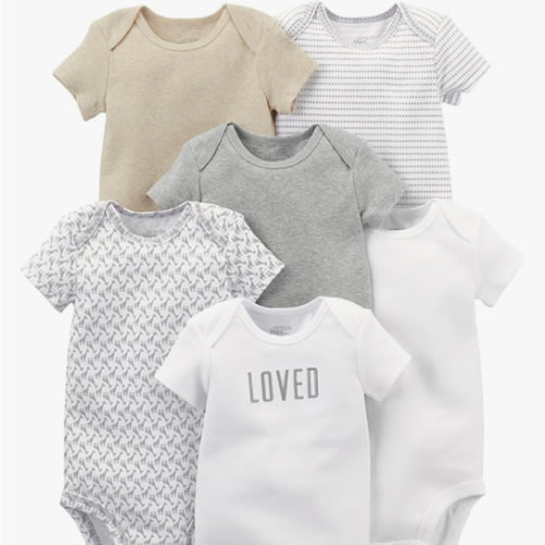 Simple Joys by Carter's Unisex Babies' Short-Sleeve Bodysuit